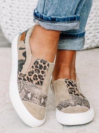 Valeriya - Casual Leopardo Zapatos
