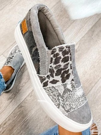 Valeriya - Casual Leopardo Zapatos