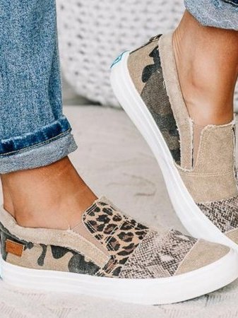Valeriya - Casual Leopardo Zapatos