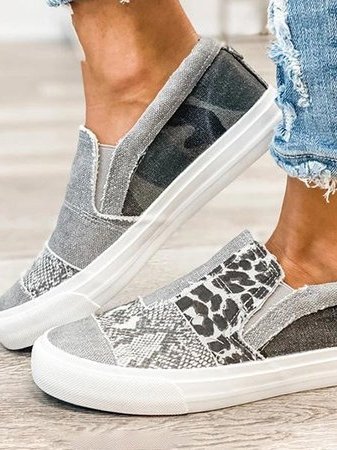 Valeriya - Casual Leopardo Zapatos