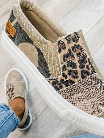Valeriya - Casual Leopardo Zapatos