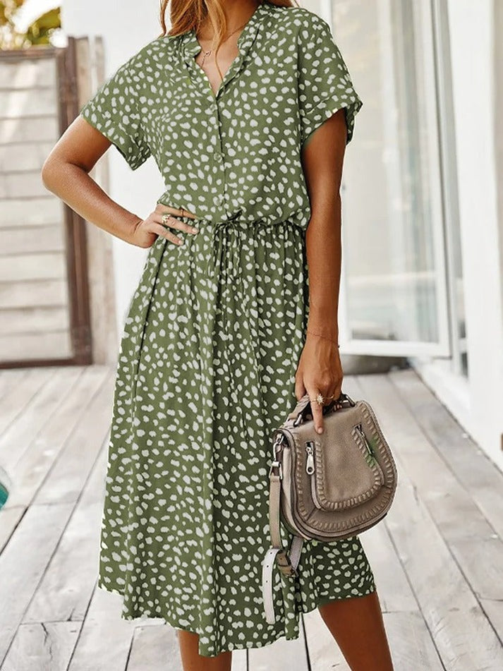 Carine - Vestido Con Cuello En V