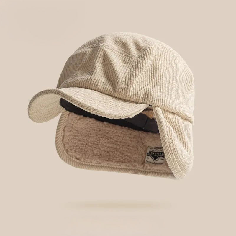 CozyFlaps - Gorro Acanalado con Orejeras