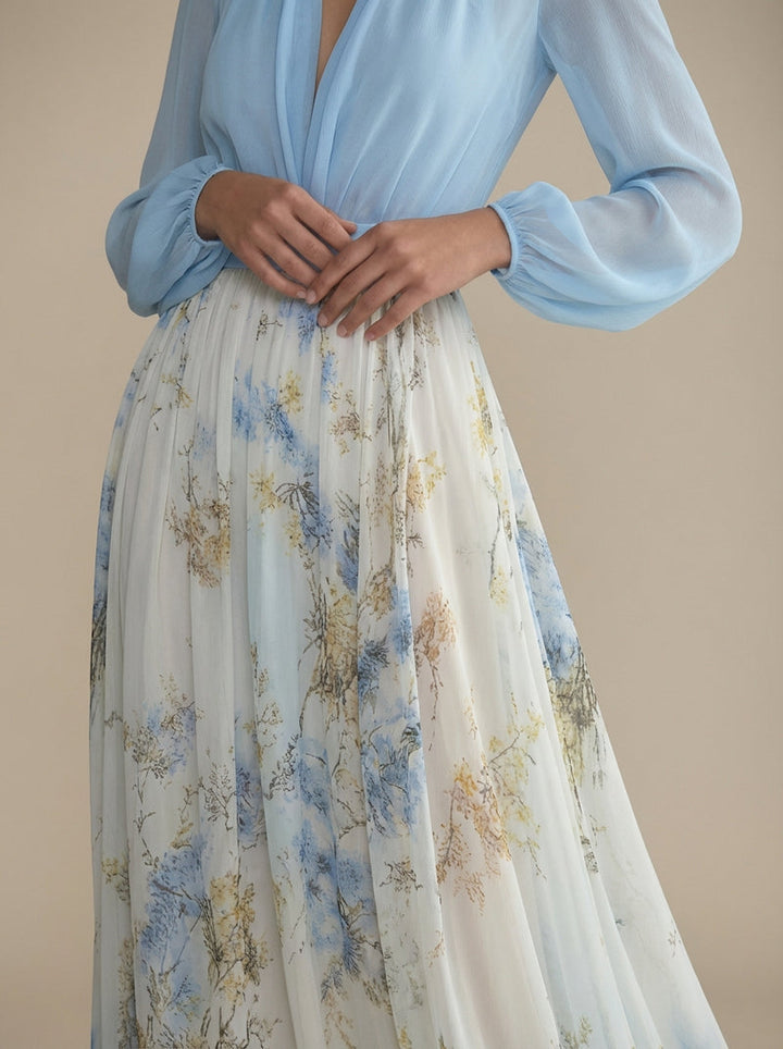 Zdravka - Vestido Largo Floral