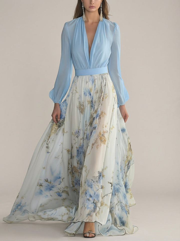 Zdravka - Vestido Largo Floral