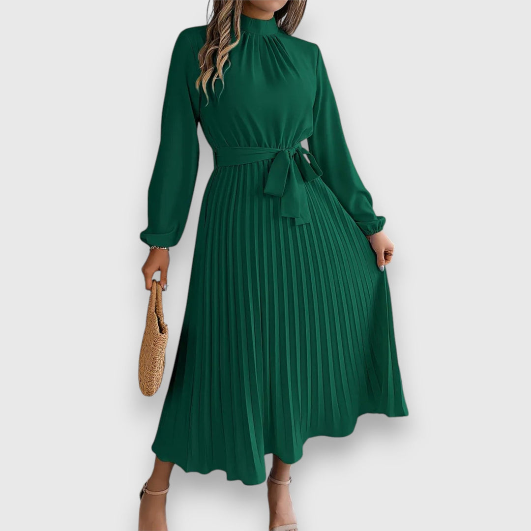 Lisa - Vestido Midi de Manga Larga
