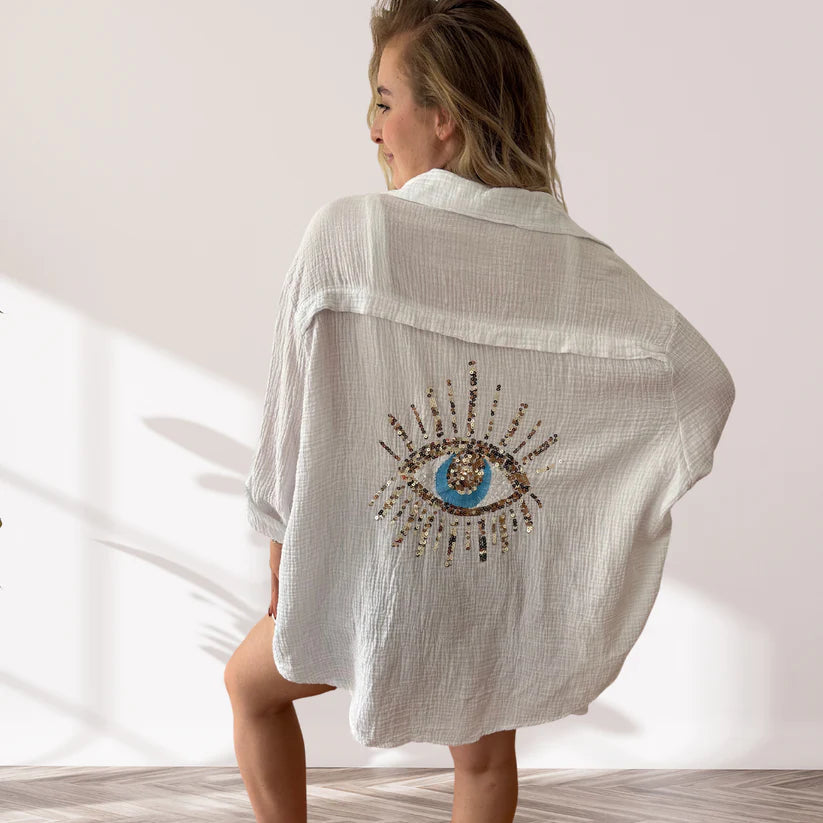 Eliza - Camisa Horus Oversize de Algodón