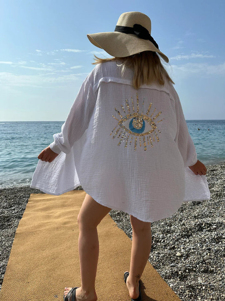 Eliza - Camisa Horus Oversize de Algodón