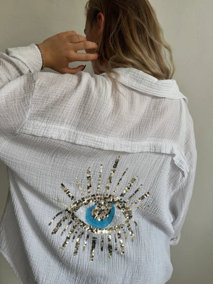 Eliza - Camisa Horus Oversize de Algodón