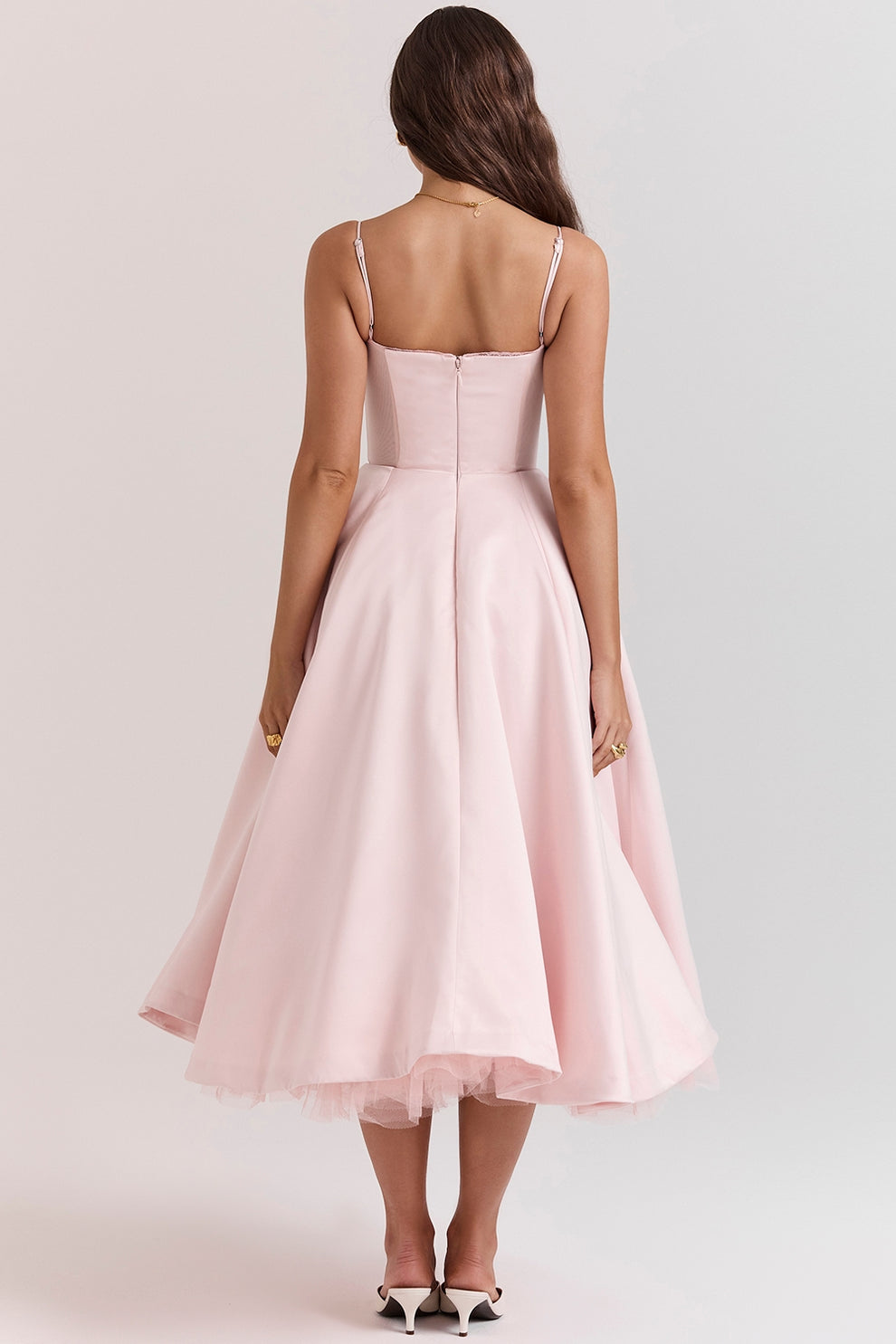 Arestina - Vestido Midi De Tul A La Moda