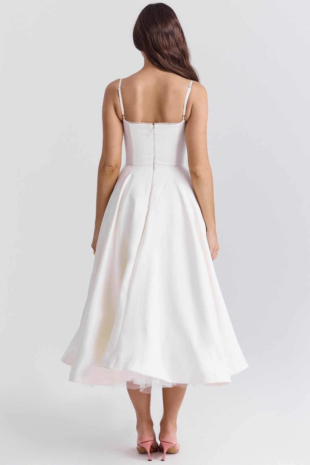 Arestina - Vestido Midi De Tul A La Moda