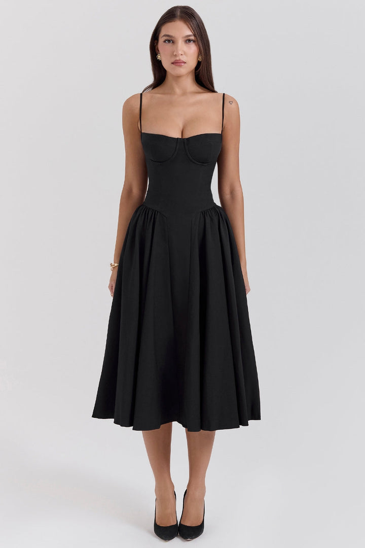 Maissa - Vestido Midi Elegante sin Mangas