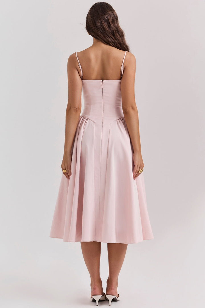 Maissa - Vestido Midi Elegante sin Mangas