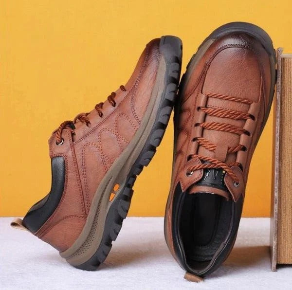 Faissoil - Botas De Senderismo De Cuero Impermeables