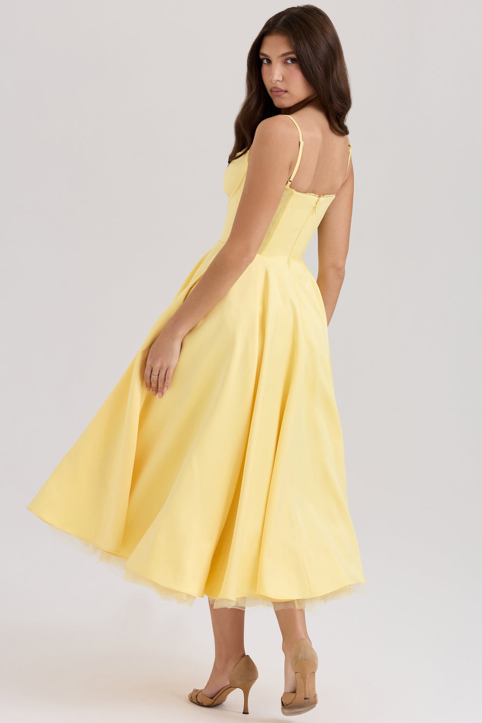 Arestina - Vestido Midi De Tul A La Moda