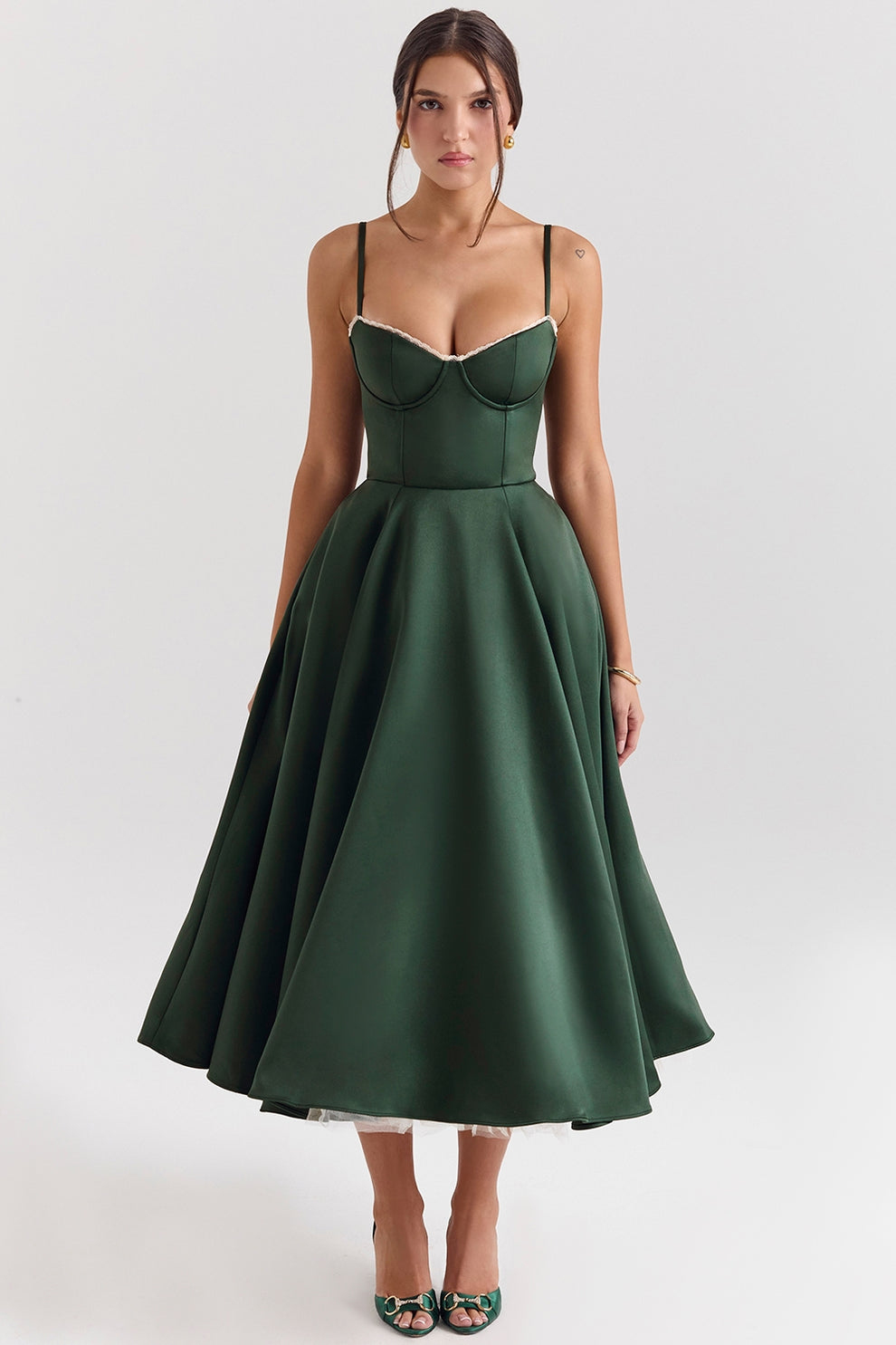 Arestina - Vestido Midi De Tul A La Moda