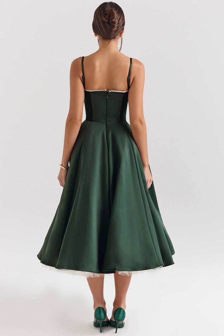 Arestina - Vestido Midi De Tul A La Moda