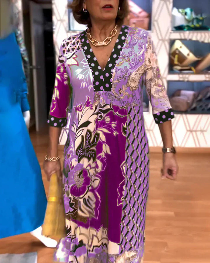 Charmaine - Elegante Vestido De Verano Con Cuello En V