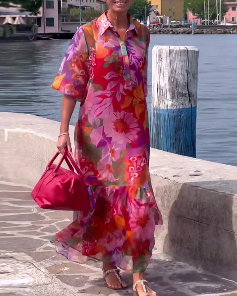 Tanisha - Vestido Florales Largo
