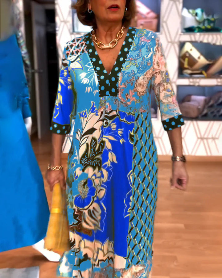 Charmaine - Elegante Vestido De Verano Con Cuello En V