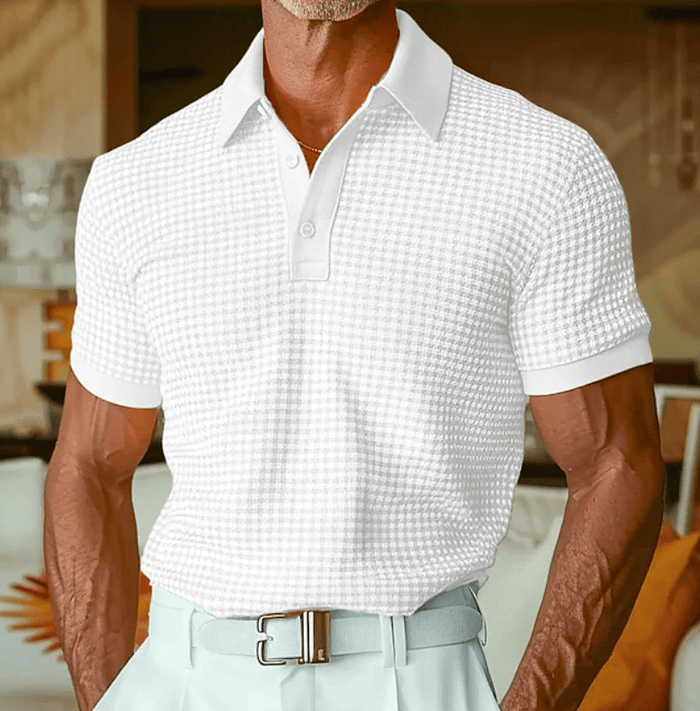 Ishaan - Polo a Cuadros Con Textura