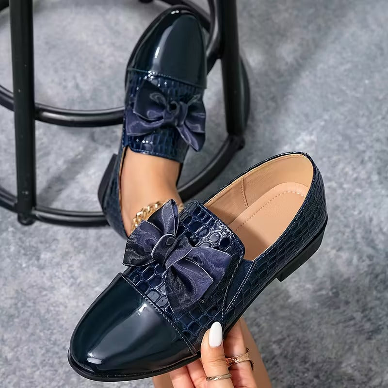 Nalira - Mocasines Ortopédicos De Cuero Con Lazo