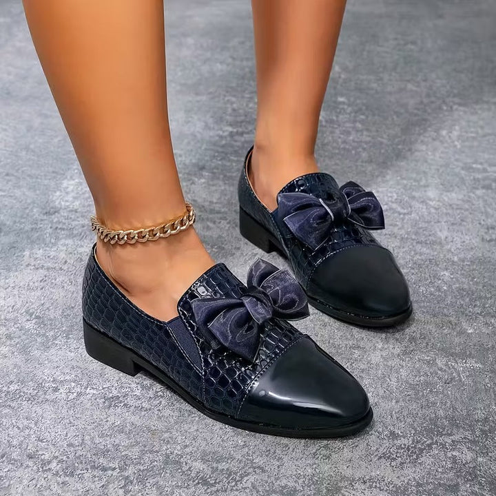 Nalira - Mocasines Ortopédicos De Cuero Con Lazo