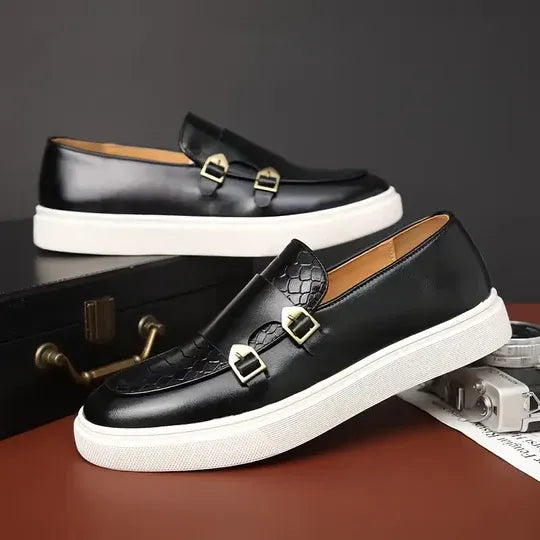 Brentley - Zapatos De Cuero Con Hebilla