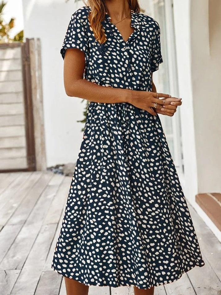 Carine - Vestido Con Cuello En V