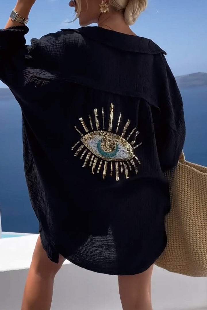 Eliza - Camisa Horus Oversize de Algodón