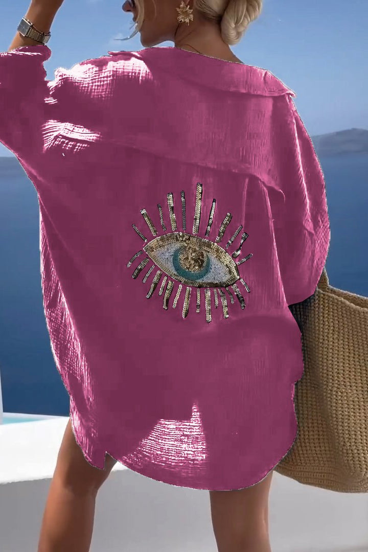 Eliza - Camisa Horus Oversize de Algodón