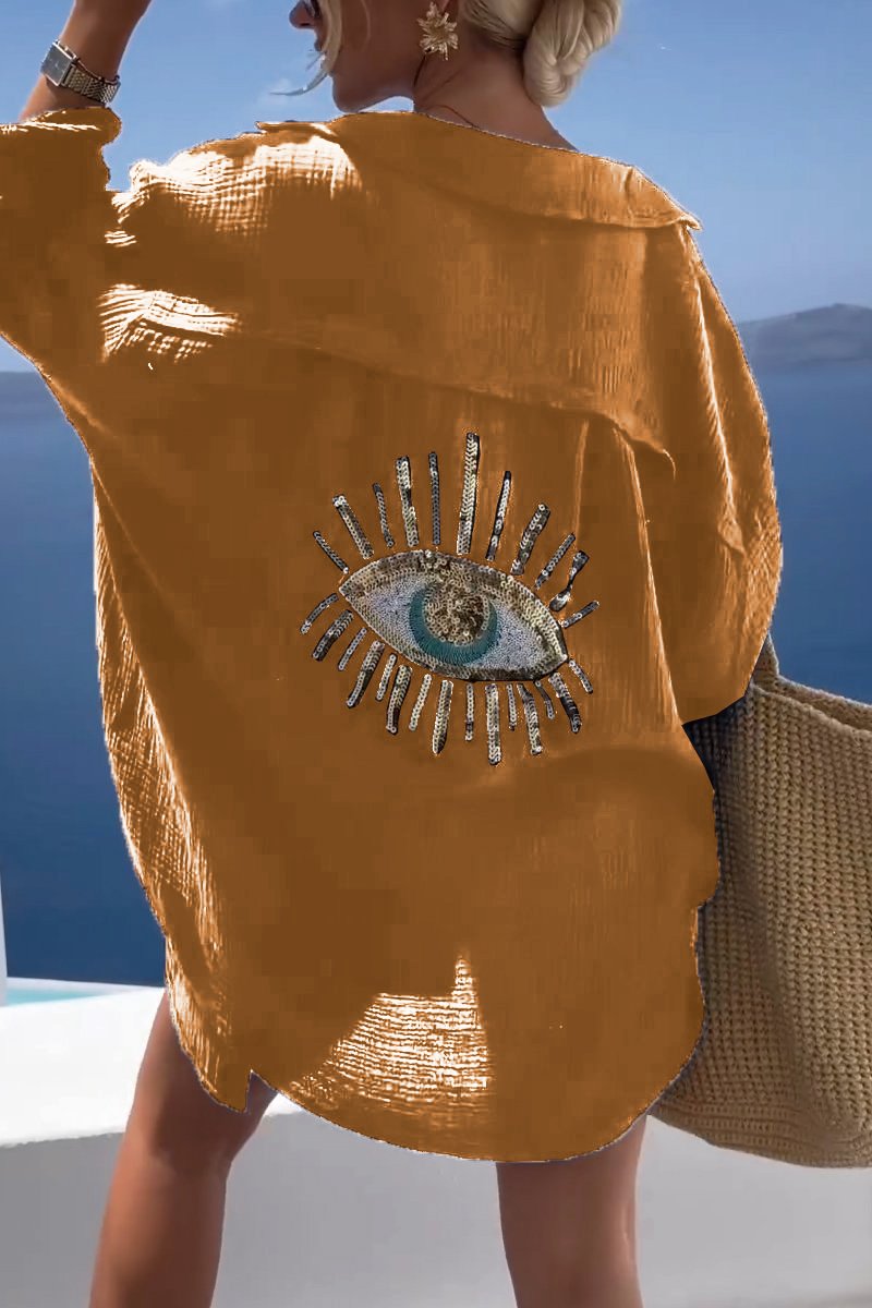 Eliza - Camisa Horus Oversize de Algodón