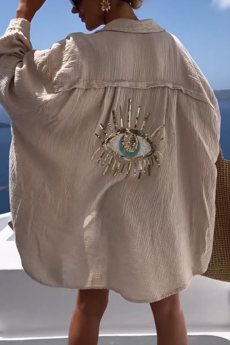 Eliza - Camisa Horus Oversize de Algodón