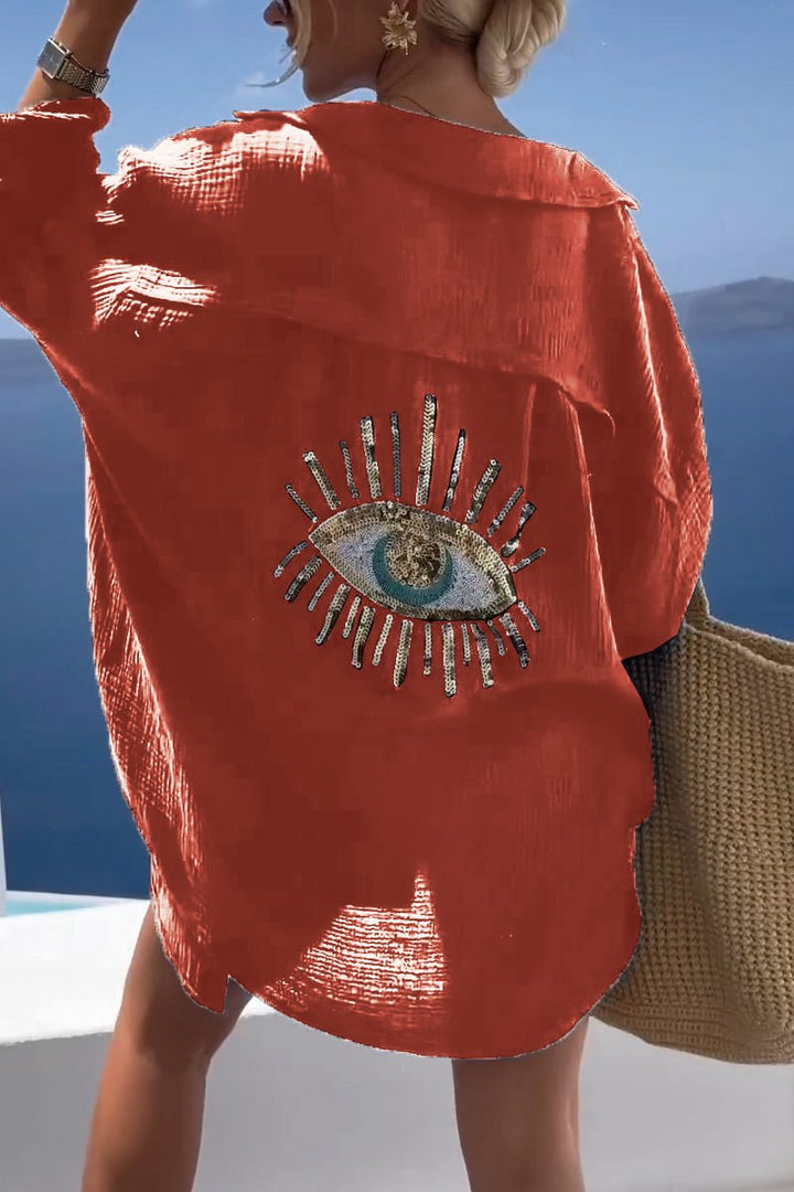 Eliza - Camisa Horus Oversize de Algodón
