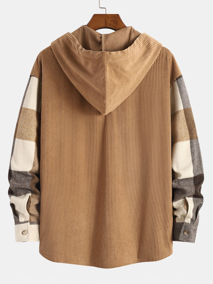 Gaston - Camisa con capucha de franela Ruit