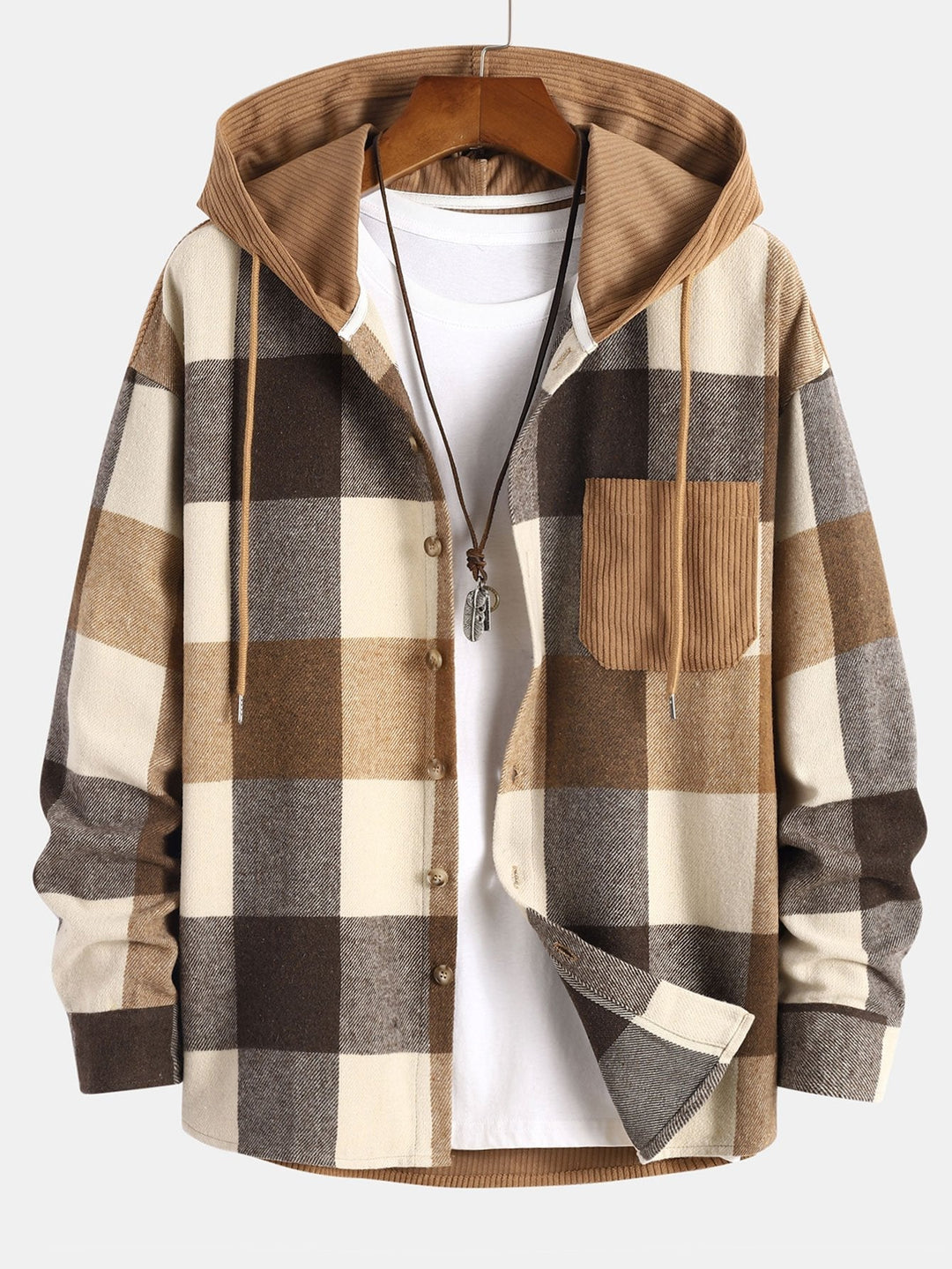 Balthazar - Conjunto De Sudadera Con Capucha y Pantalones De Pana Con Parches