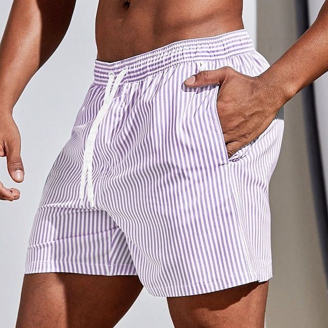 Hubart - Pantalones Cortos De Verano a Rayas