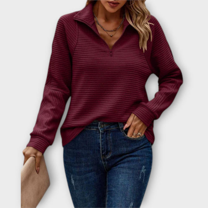 Romena - Jersey Con Cuello y Cremallera