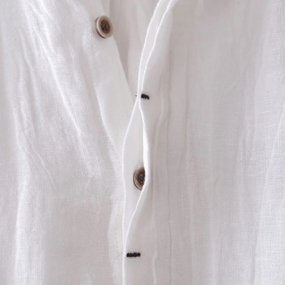 Kieron: Elegante Camisa De Manga Corta Con Botones