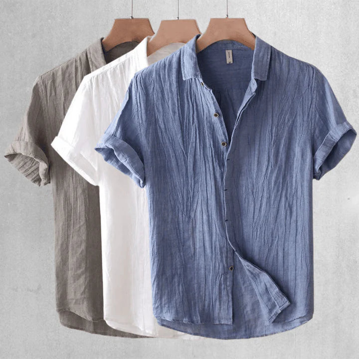 Kieron: Elegante Camisa De Manga Corta Con Botones