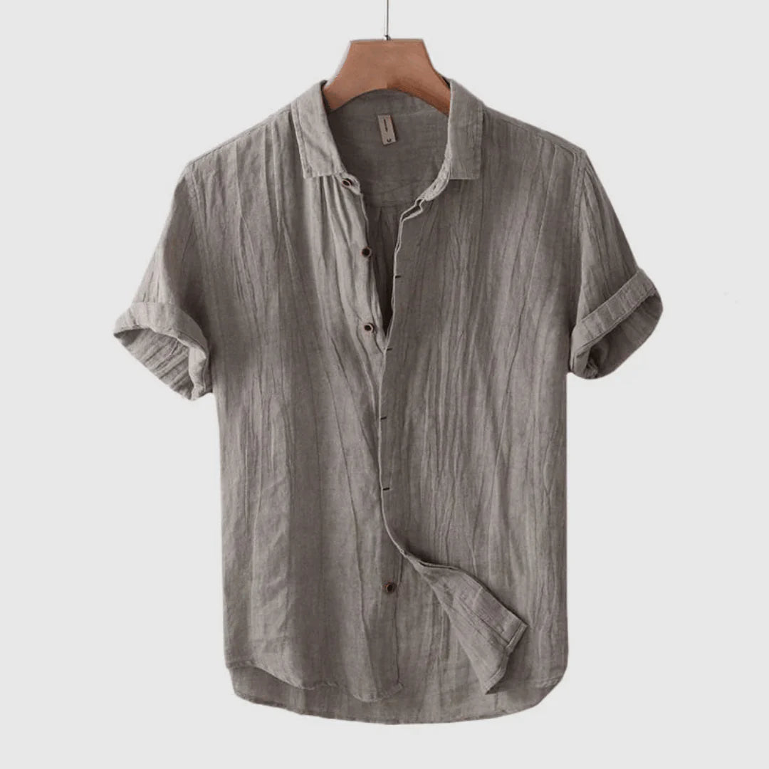 Kieron: Elegante Camisa De Manga Corta Con Botones