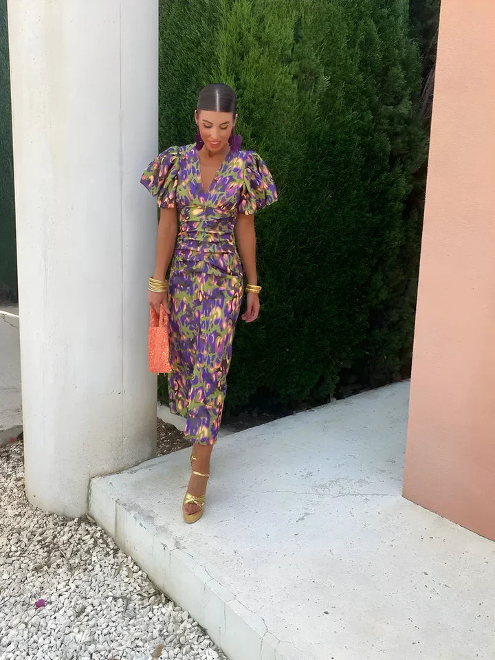 Jorien - Vestido Con Mangas Plisadas