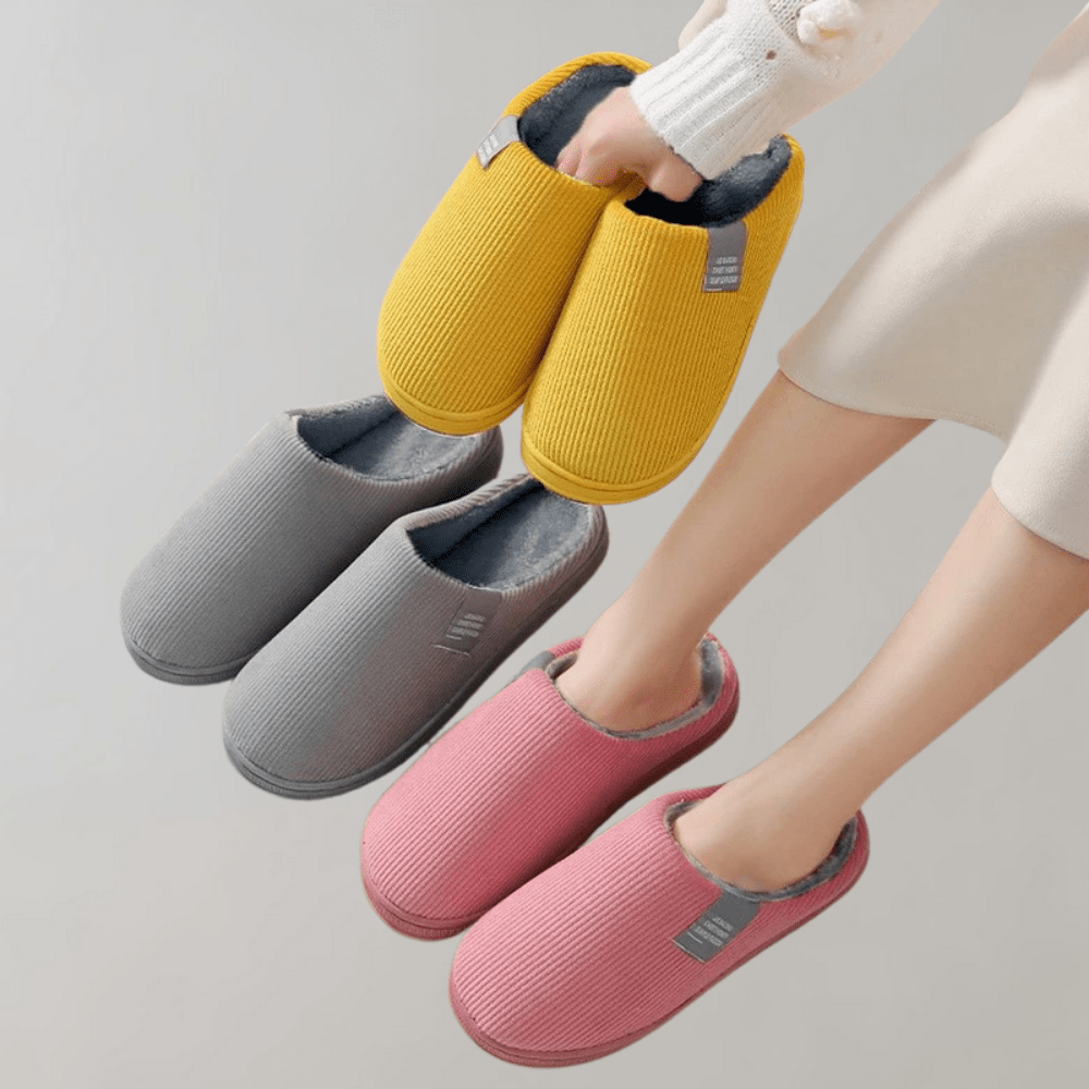 Sunika - Zapatillas de Casa Con Puntera Cerrada y Forro Cálido de Forro Polar