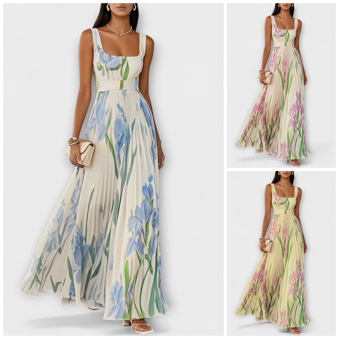 Tressa - Elegante Vestido Sin Mangas Con Estampado Floral