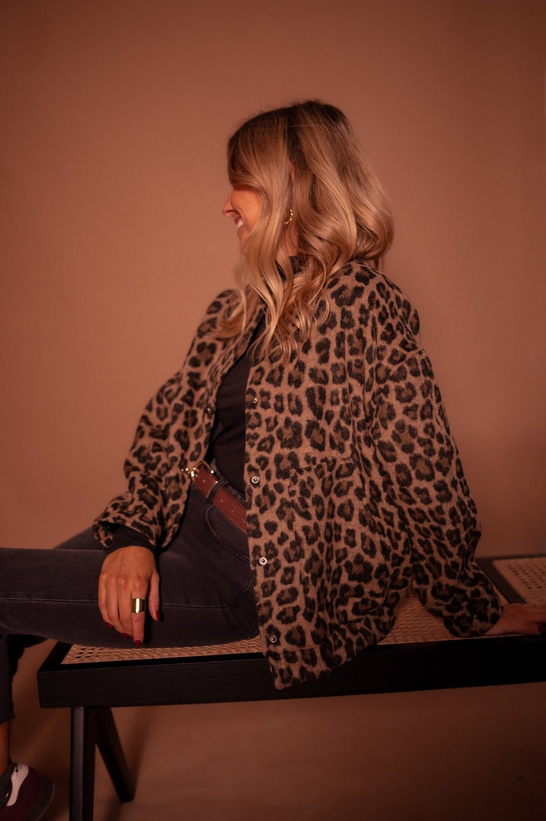 Leana - Chaqueta Transpirable Con Estampado De Leopardo