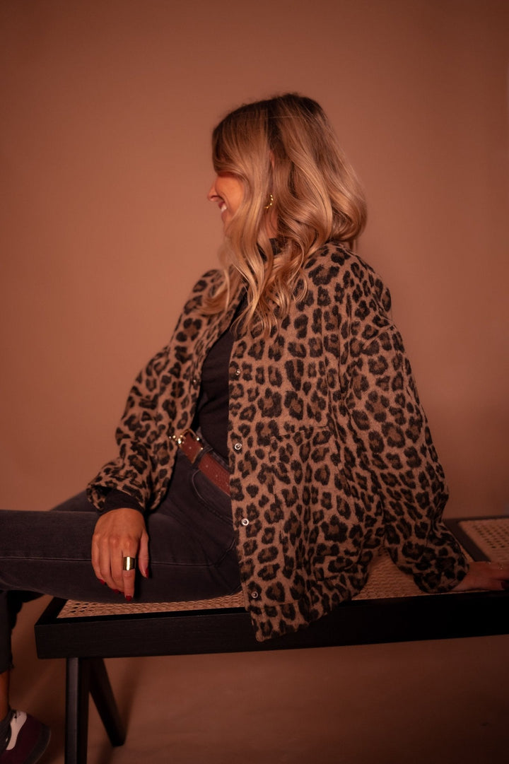 Leana - Chaqueta Transpirable Con Estampado De Leopardo