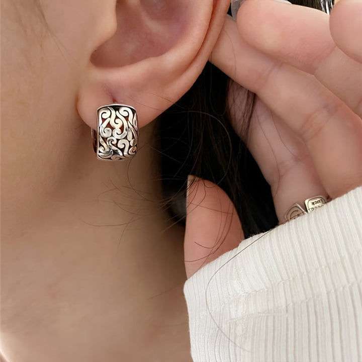Mayani - Pendientes de Plata de ley con Reliquia