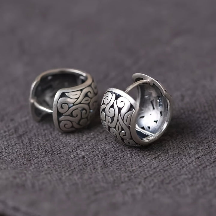 Mayani - Pendientes de Plata de ley con Reliquia
