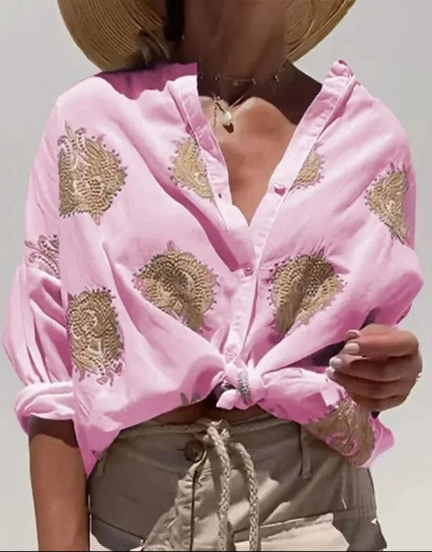 Maarja - Blusa Holgada Con Bordados