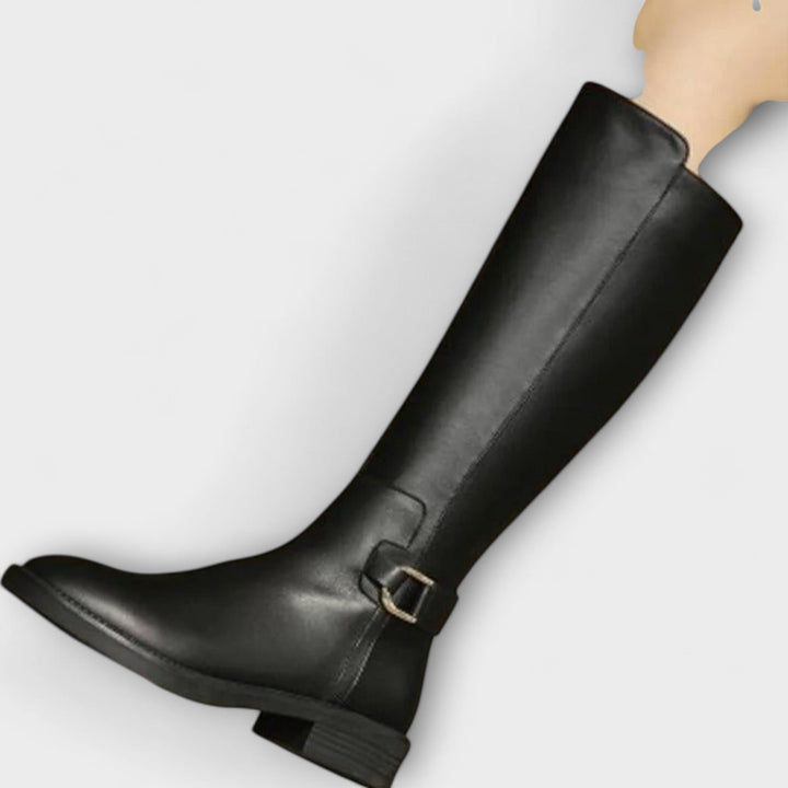 Hilmira - Cuero Rodilla Alto Bota